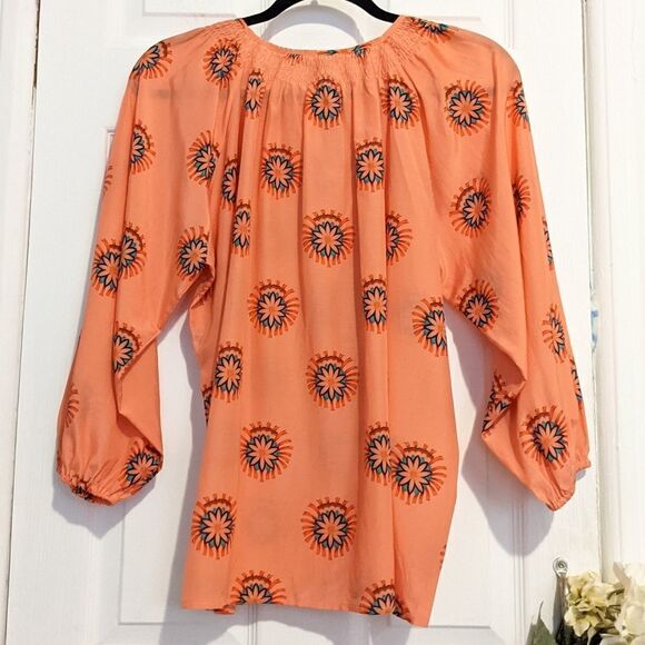 Tucker The Classic Blouse Morning Medallions in Silk Cotton - Picture 8 of 10